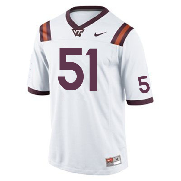 Men #51 Gene Kastelburg Virginia Tech Hokies College Football Jerseys Sale-Maroon